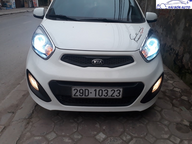 Độ đèn bi-xenon cho Kia Morning